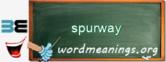 WordMeaning blackboard for spurway